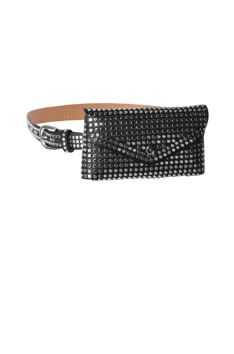 STUDDED FANNY PACK BELT