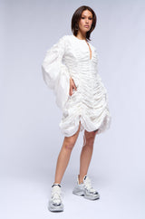 STUNTING ON YOU RUCHED MINI DRESS