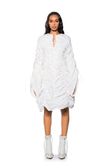 STUNTING ON YOU RUCHED MINI DRESS