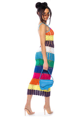 SUNKISSED GODDESS LOW BACK KNIT MAXI DRESS