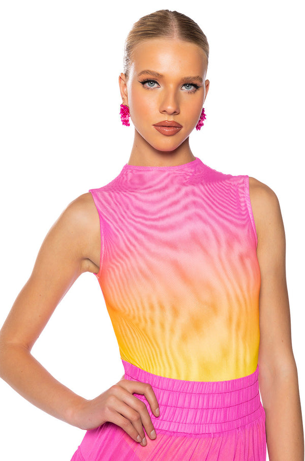 SUNRISE OMBRE MESH BODYSUIT