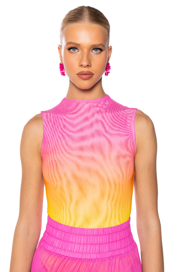 SUNRISE OMBRE MESH BODYSUIT