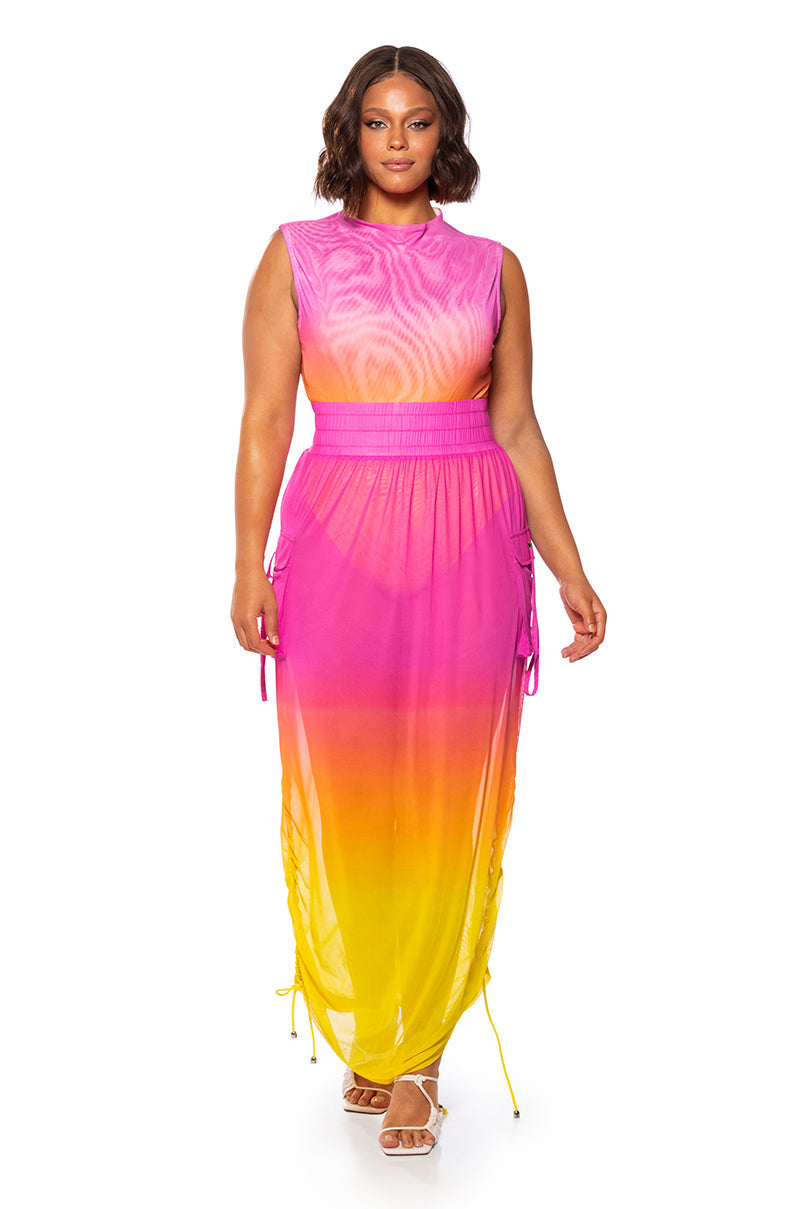 SUNRISE OMBRE MESH BODYSUIT