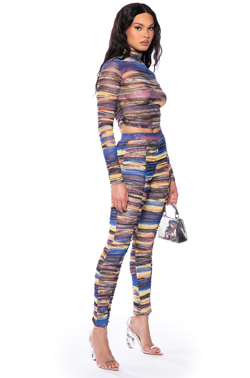 SUNSET DREAMING MESH TOP