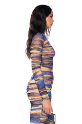 SUNSET DREAMING MESH TOP