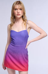 SUNSET LOVERS OMBRE MINI DRESS
