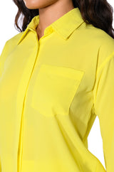 SUNSHINE BABY PLEATED BUTTON DOWN BLOUSE