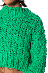 SUPER SHY CHUNKY KNIT DOLMAN SLEEVE SWEATER