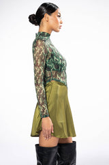 SURVIVOR MESH CAMO BRA AND LONG SLEEVE TOP SET