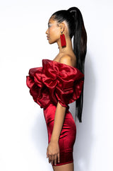 SWEET AND SAUCY VOLUMIZED MINI DRESS