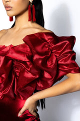 SWEET AND SAUCY VOLUMIZED MINI DRESS