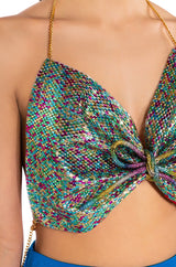 SWEET THANG EMBELLISHED CROP TOP