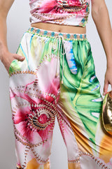TAKE ME TO THE COAST SATIN PANT