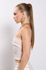 TALIA SATIN TUBE TOP