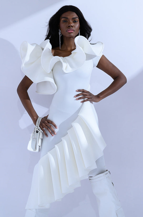 TALK ABOUT IT RUFFLE DRESS