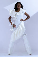 TALK ABOUT IT RUFFLE DRESS