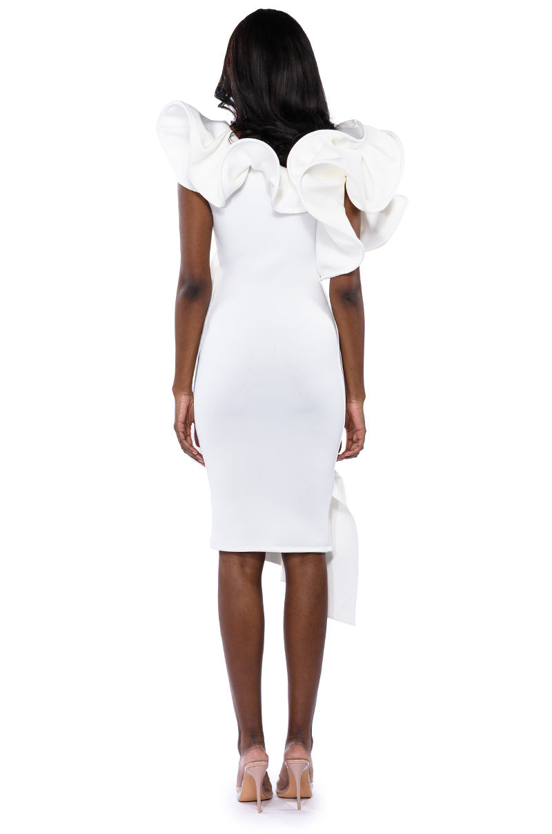 TALK ABOUT IT RUFFLE DRESS