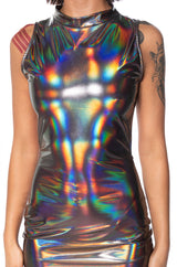 TALK ABOUT ME SLEEVELESS MIDI DRESS