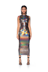 TALK ABOUT ME SLEEVELESS MIDI DRESS