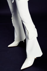 TALON POCKET DETAIL FLARE TROUSER