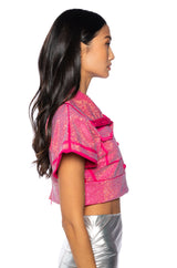 TAMARA RHINESTONE CARGO TOP