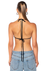 TAMERA RHINESTONE MESH TOP