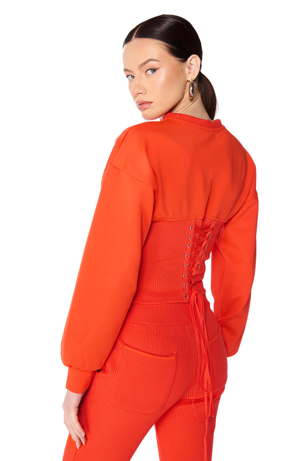 TATUM STRUCTURED FIT CREWNECK SWEATSHIRT