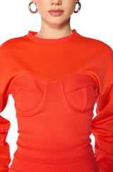 TATUM STRUCTURED FIT CREWNECK SWEATSHIRT