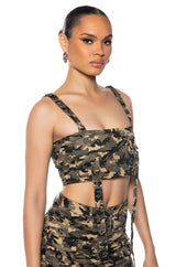 TAYLOR CAMO BRALETTE