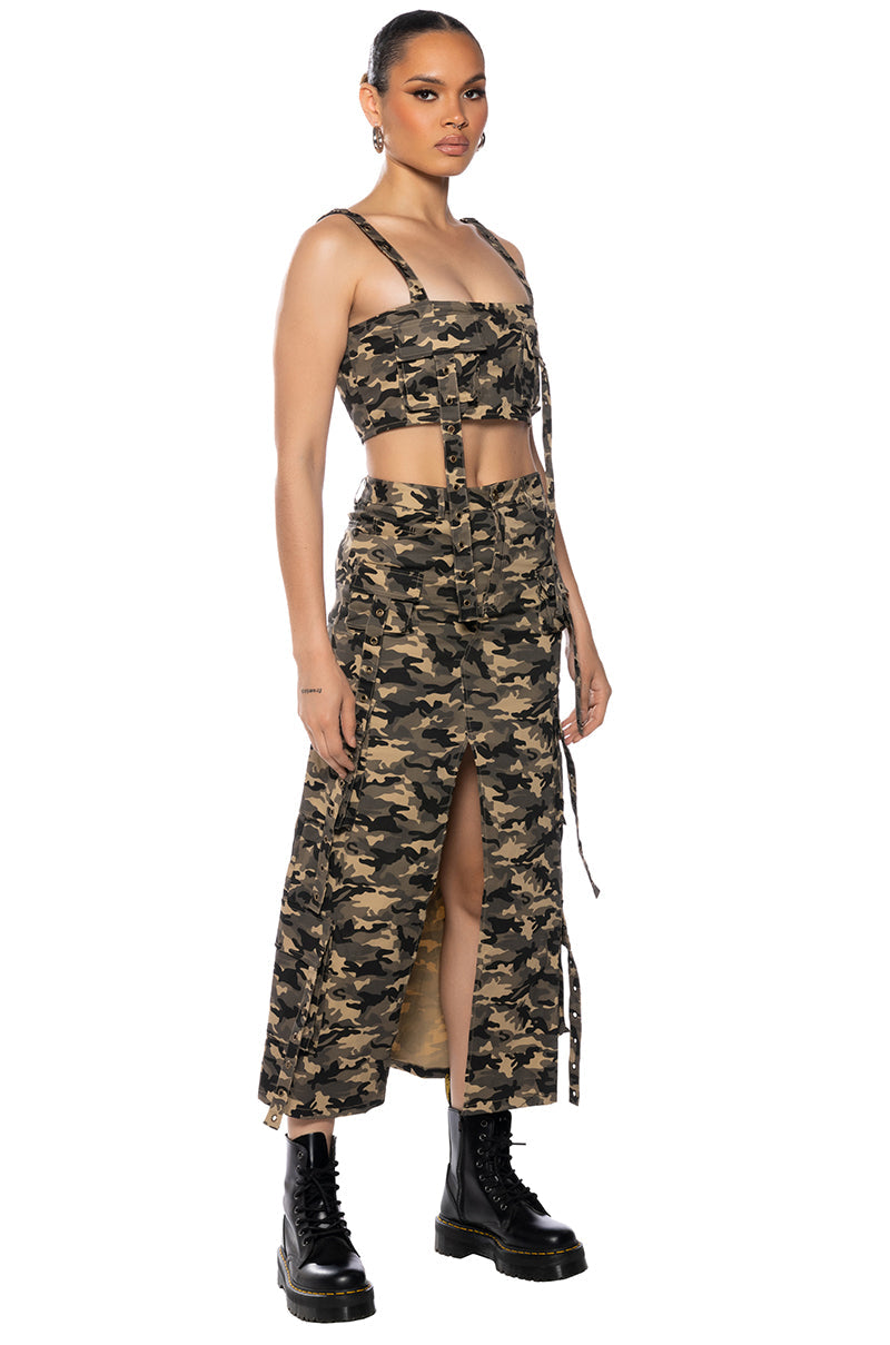 TAYLOR CAMO BRALETTE