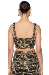 TAYLOR CAMO BRALETTE