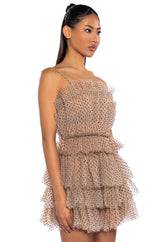 TEA TIME LAYERED MINI DRESS