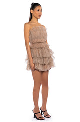 TEA TIME LAYERED MINI DRESS