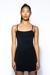 THAT VA VA VOOM LONG SLEEVE SHEER TRAPEZE DRESS