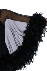 THAT VA VA VOOM LONG SLEEVE SHEER TRAPEZE DRESS