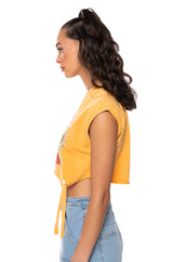 THE BODY SLEEVELESS GRAPHIC T SHIRT