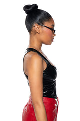 THE BOMBSHELL VINYL BODYSUIT