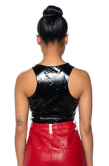 THE BOMBSHELL VINYL BODYSUIT