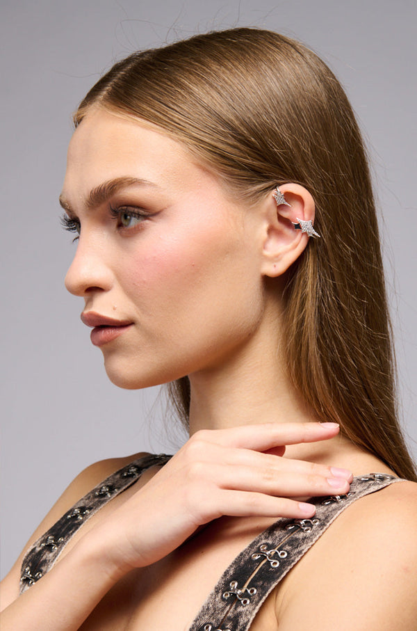 THE BRIGHTEST STAR EAR CUFF IN SILVER