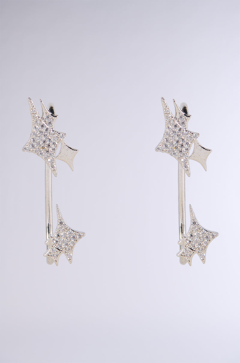 THE BRIGHTEST STAR EAR CUFF IN SILVER