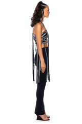 THE EDGE RHINESTONE EMBELLISHED TOP