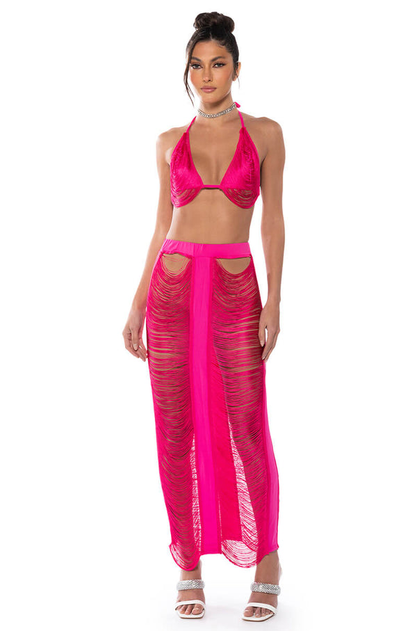 THE GODDESS IN ME TWO PIECE FRINGE SET