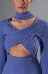 THE GOOD ONE LONG SLEEVE WRAP FRONT DRESS