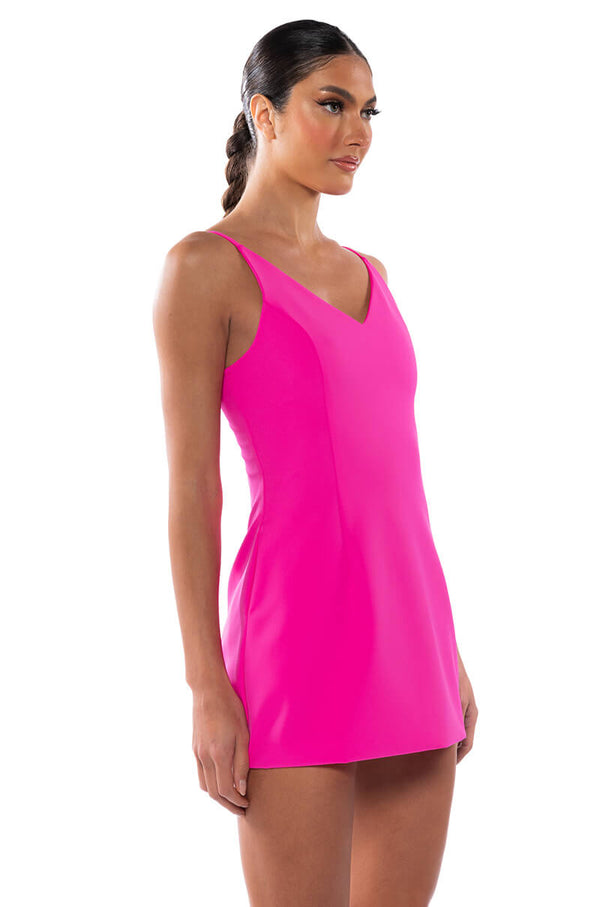 THE GREAT ESCAPE SLEEVELESS MINI DRESS