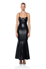 THE MAIN CHARACTER PU MAXI DRESS