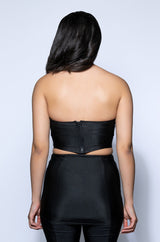 MONIQUE FEATHER DETAIL CORSET