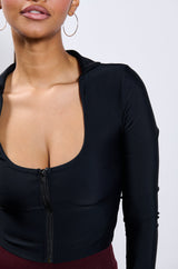 THE TIGHTER THE BETTER ZIP UP SWEATSHIRT