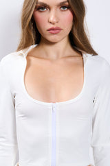 THE TIGHTER THE BETTER ZIP UP SWEATSHIRT