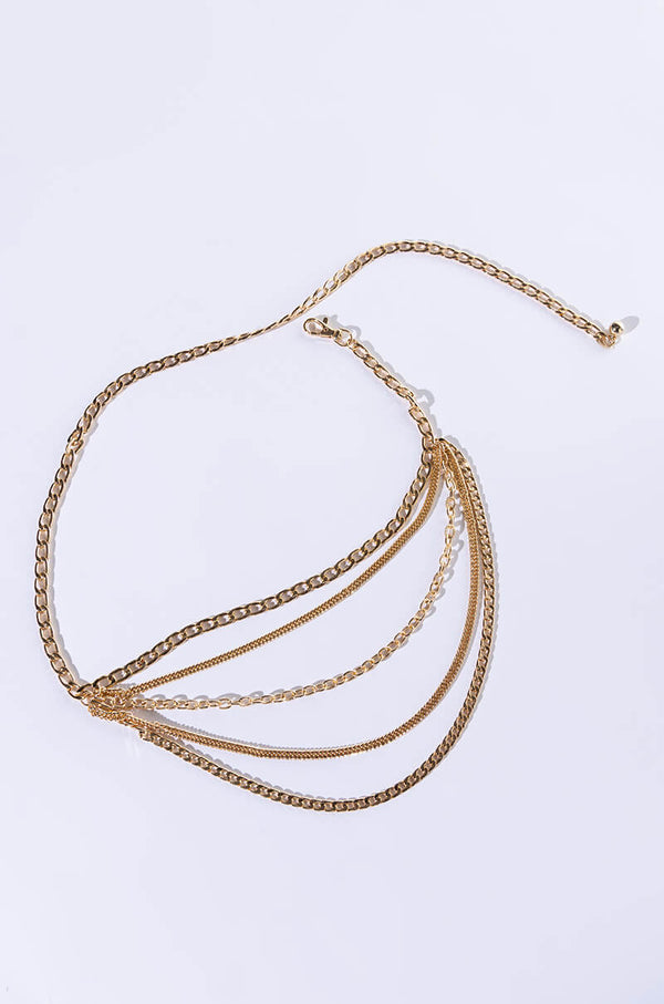THE WILD ONES GOLD 5 LAYER CHAIN BELT
