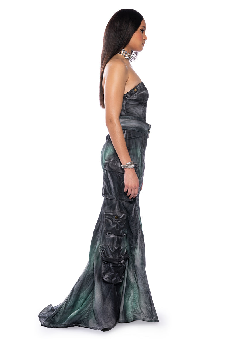 THEY COULD NEVER BELTED MAXI DRESS